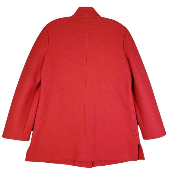 Geiger Austria Sweater Wool Coat 36 US M Orange Fall Long Sweater Jacket - Picture 3 of 16